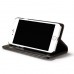 iPhone 7 4.7 - Caseme Vintage Luxury Slim Flip PU Leather Stand Protective Phone Cover Case - Black